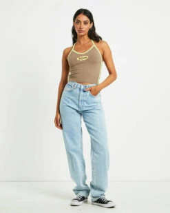 Infinity Halter Top In Taupe Brown -Insight Shop 3 76354