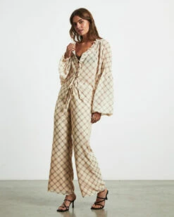 Candice Pants In Check Print 10 Candice Pants In Check Print -Insight Shop 3 76446