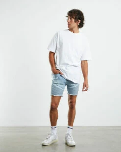 EM 2 Denim Biker Shorts Blitzed Indigo Blue 10 EM 2 Denim Biker Shorts Blitzed Indigo Blue -Insight Shop 3 8816
