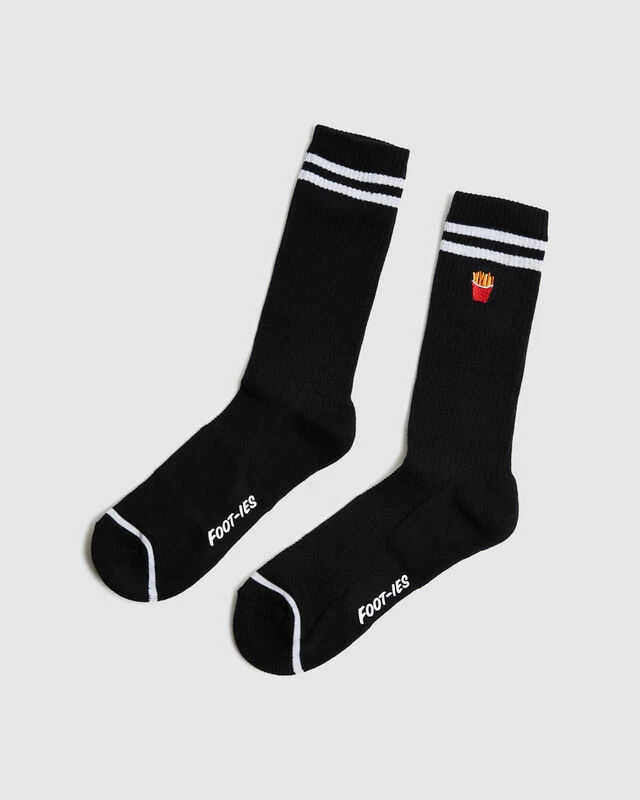 Fast Food Socks 2 Pack White/Black 5 Fast Food Socks 2 Pack White/Black - Image 3