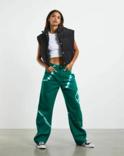 Insight Bobby Baggy Tie Dye Dad Jeans Green 11 Insight Bobby Baggy Tie Dye Dad Jeans Green -Insight Shop 4 11548