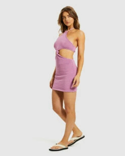 Jayla Knot Front Knit Dress Pink 11 Jayla Knot Front Knit Dress Pink -Insight Shop 4 13270