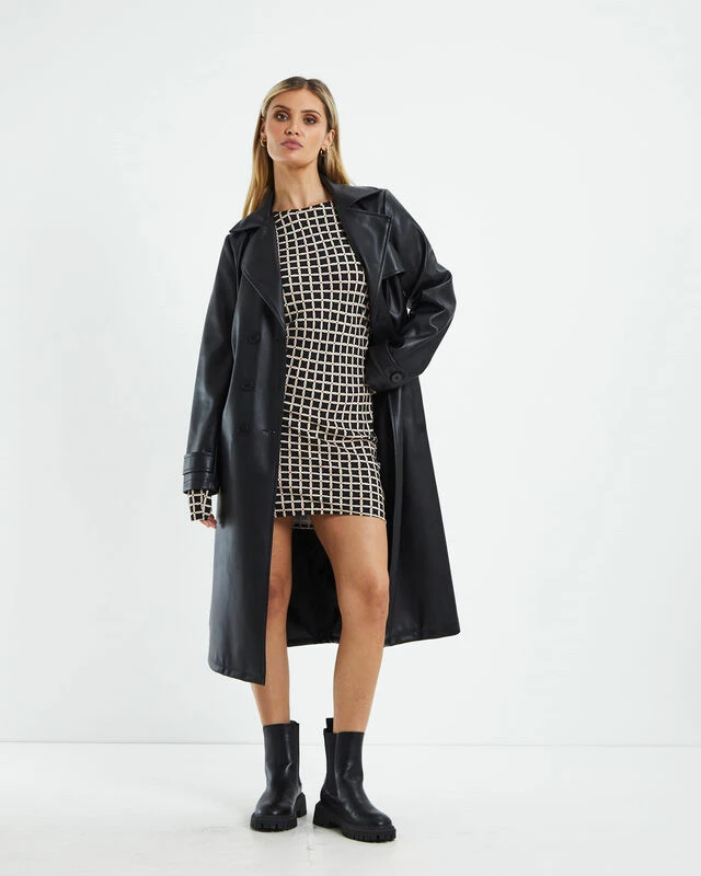 Elsa Long Sleeve Bias Cut Mini Dress Assorted 6 Elsa Long Sleeve Bias Cut Mini Dress Assorted - Image 4