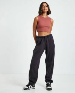 Sports Rib Tank Top Brick Red -Insight Shop 4 1635