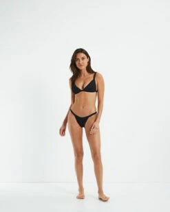 Rib Fixed Triangle Bikini Top Black 11 Rib Fixed Triangle Bikini Top Black -Insight Shop 4 16876