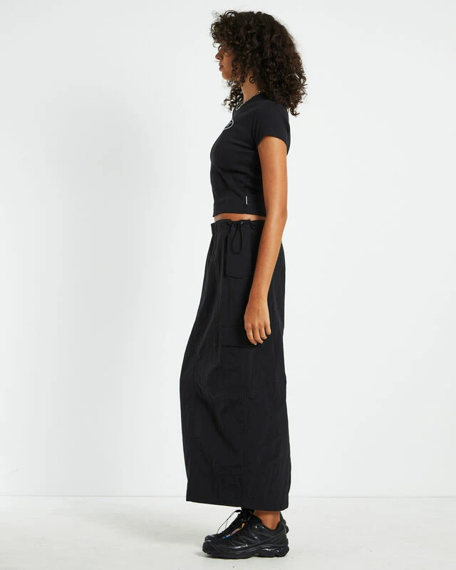 Insight Longline Rhinestone Baby Tee Black 6 Insight Longline Rhinestone Baby Tee Black - Image 4