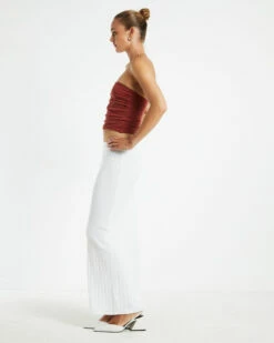 Nora Knit Tube Top Burnt Red -Insight Shop 4 18719