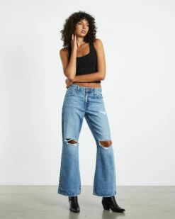 Levis Baggy Boot Jeans Flea Market Find Blue 11 Levis Baggy Boot Jeans Flea Market Find Blue -Insight Shop 4 18875