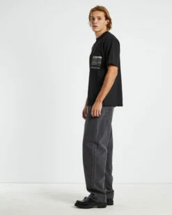 Calvin Klein Multi Landscape Graphic Short Sleeve T-Shirt Black -Insight Shop 4 18899