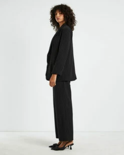 Addison Pinstripe Boxy Blazer Black 11 Addison Pinstripe Boxy Blazer Black -Insight Shop 4 20610