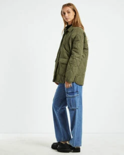 Dixon Ripstop Quilted Jacket Olive Green 11 Dixon Ripstop Quilted Jacket Olive Green -Insight Shop 4 20674