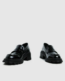Lennon Croc Loafers Black Croc -Insight Shop 4 20806