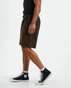 Afends Hemp Wide Leg Shorts Coffee Brown -Insight Shop 4 21447