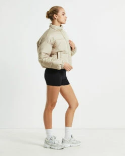 Casey Cropped Puffer Jacket Camel Beige 11 Casey Cropped Puffer Jacket Camel Beige -Insight Shop 4 21915