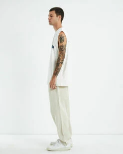 Maker Logo Muscle Tee Vintage White -Insight Shop 4 21936