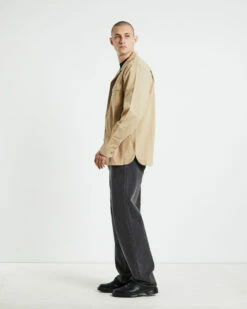 Brixton Bowery Surplus Long Sleeve Overshirt Sand -Insight Shop 4 22091