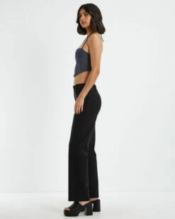 Viccy Strappy Cross Front Corset Slate Grey -Insight Shop 4 23325