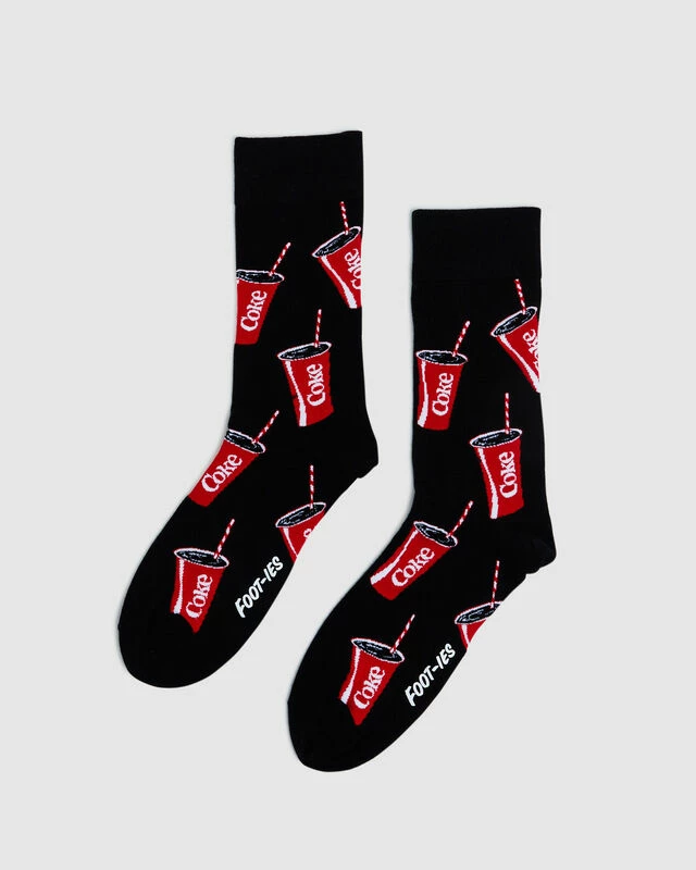 Coke Summer Sip Socks 2 Pack Assorted 6 Coke Summer Sip Socks 2 Pack Assorted - Image 4