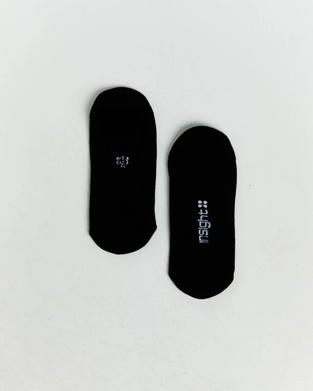 Insight Core Unisex Invisible Socks 3 Pack White/Black 6 Insight Core Unisex Invisible Socks 3 Pack White/Black - Image 4