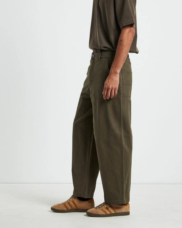Herringbone Double Knee Pants Taupe 6 Herringbone Double Knee Pants Taupe - Image 4