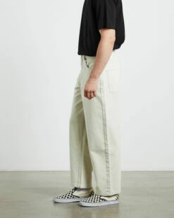 Wide Boy Contrast Stitch Ecru -Insight Shop 4 26728