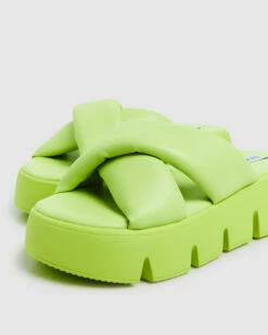 Steve Madden Broadcast Slides Neon Lime 11 Steve Madden Broadcast Slides Neon Lime -Insight Shop 4 26866