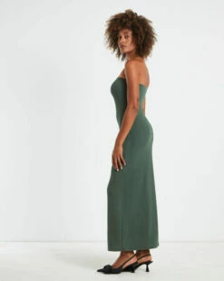 Sloane Seamless Maxi Tube Dress Green -Insight Shop 4 26878