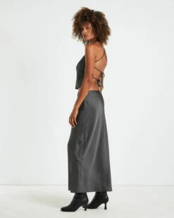 Gianna Satin Stripe Silky Cami Black -Insight Shop 4 26896