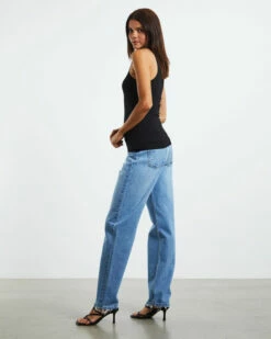 Luxe Rib Tank Top Black 11 Luxe Rib Tank Top Black -Insight Shop 4 28608