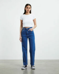 Levis Ribcage Straight Ankle Jeans Jazz Pop Blue 11 Levis Ribcage Straight Ankle Jeans Jazz Pop Blue -Insight Shop 4 28638