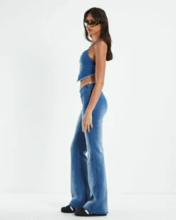 Roxanne Hanky Hem Halter Top Blue -Insight Shop 4 28933