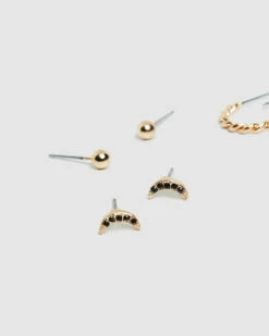 Stella Earring Pack Gold -Insight Shop 4 29380