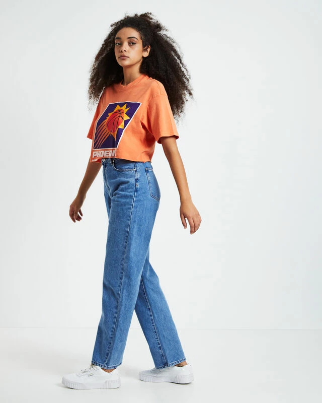 Mitchell & Ness HWC Phoenix Suns Vintage Crop T-Shirt Faded Orange 6 Mitchell & Ness HWC Phoenix Suns Vintage Crop T-Shirt Faded Orange - Image 4