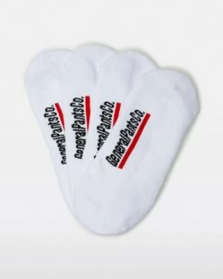 Unisex Invisible Socks 4 Pack White 9 Unisex Invisible Socks 4 Pack White -Insight Shop 4 32263