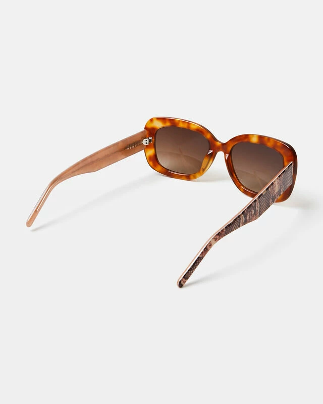 Devon Snake Sunglasses Tort Brown 6 Devon Snake Sunglasses Tort Brown - Image 4