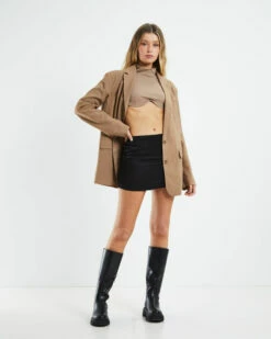 Jennifer Underwire Crop Top Mocha Brown -Insight Shop 4 36758