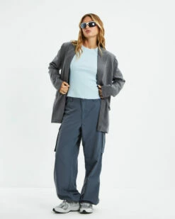 Ribbed Longline Fitted Tee Ice Blue 11 Ribbed Longline Fitted Tee Ice Blue -Insight Shop 4 38142