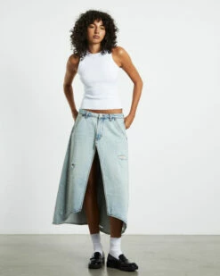 One Teaspoon Kansas Carter Long Denim Skirt Blue Mrs 11 One Teaspoon Kansas Carter Long Denim Skirt Blue Mrs -Insight Shop 4 38788