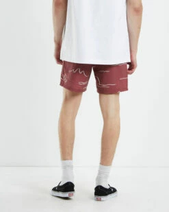 Rhythm Bays 16.5" Trunk Boardshorts Mineral Red -Insight Shop 4 39052