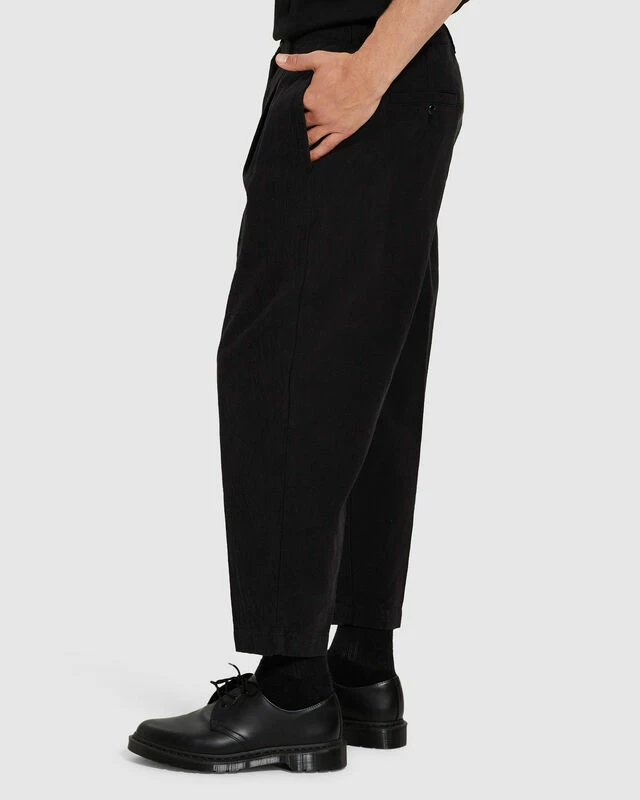 Cross Linen Pants Black 6 Cross Linen Pants Black - Image 4