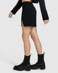 High Wrap Mini Skirt Black 10 High Wrap Mini Skirt Black -Insight Shop 4 41881