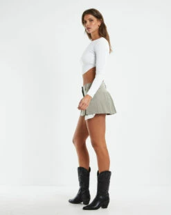 Kaylee Knit Corset Top White 11 Kaylee Knit Corset Top White -Insight Shop 4 42292