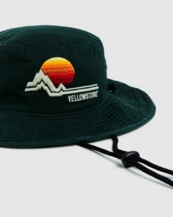 AMERICAN NEEDLE Yellowstone Wide Brim Hat Dark Green -Insight Shop 4 43165