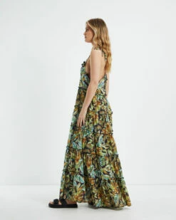 Senorita Maxi Dress Tropical Palm -Insight Shop 4 45345
