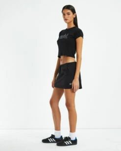 Glitter Mills Baby Tee Black 11 Glitter Mills Baby Tee Black -Insight Shop 4 45398