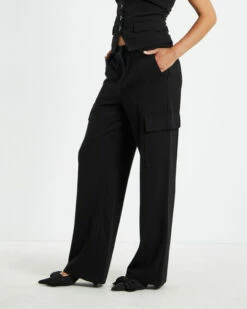Brooklyn Low Rise Utility Suit Pants Black -Insight Shop 4 46085