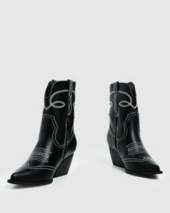 Cora Cowboy Boots Black -Insight Shop 4 46247