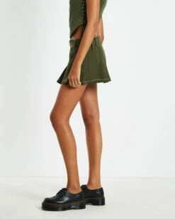 Betty Belted Utility Mini Skirt Khaki 11 Betty Belted Utility Mini Skirt Khaki -Insight Shop 4 47145