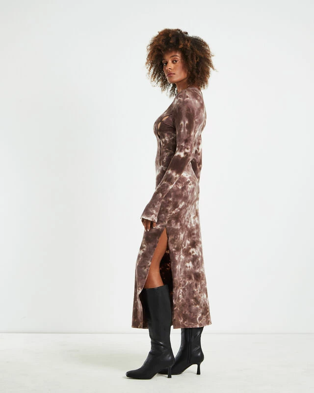 Stammy Cut Out Midi Dress Acid Wash Multi 6 Stammy Cut Out Midi Dress Acid Wash Multi - Image 4