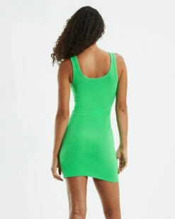 Scoop Neck Fitted Dress Green 11 Scoop Neck Fitted Dress Green -Insight Shop 4 48303
